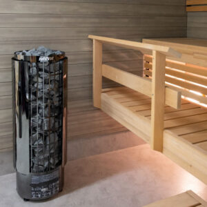 Harvia Cilindro 9kW Black Steel Electric Sauna Heater