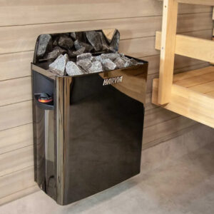 Harvia The Wall Black Steel Sauna Heater – 9kW