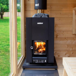 Harvia Linear 18 Compact Heater Kit With Chimney Extension